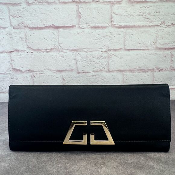 Gucci Tom Ford Large Satin Clutch Black - Picture 1 of 10